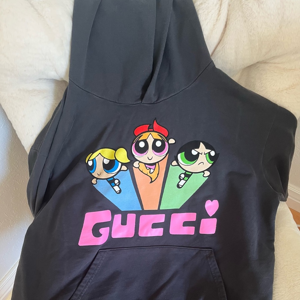 COPY - Mega yacht hoodie (black power puff Gucci girls)